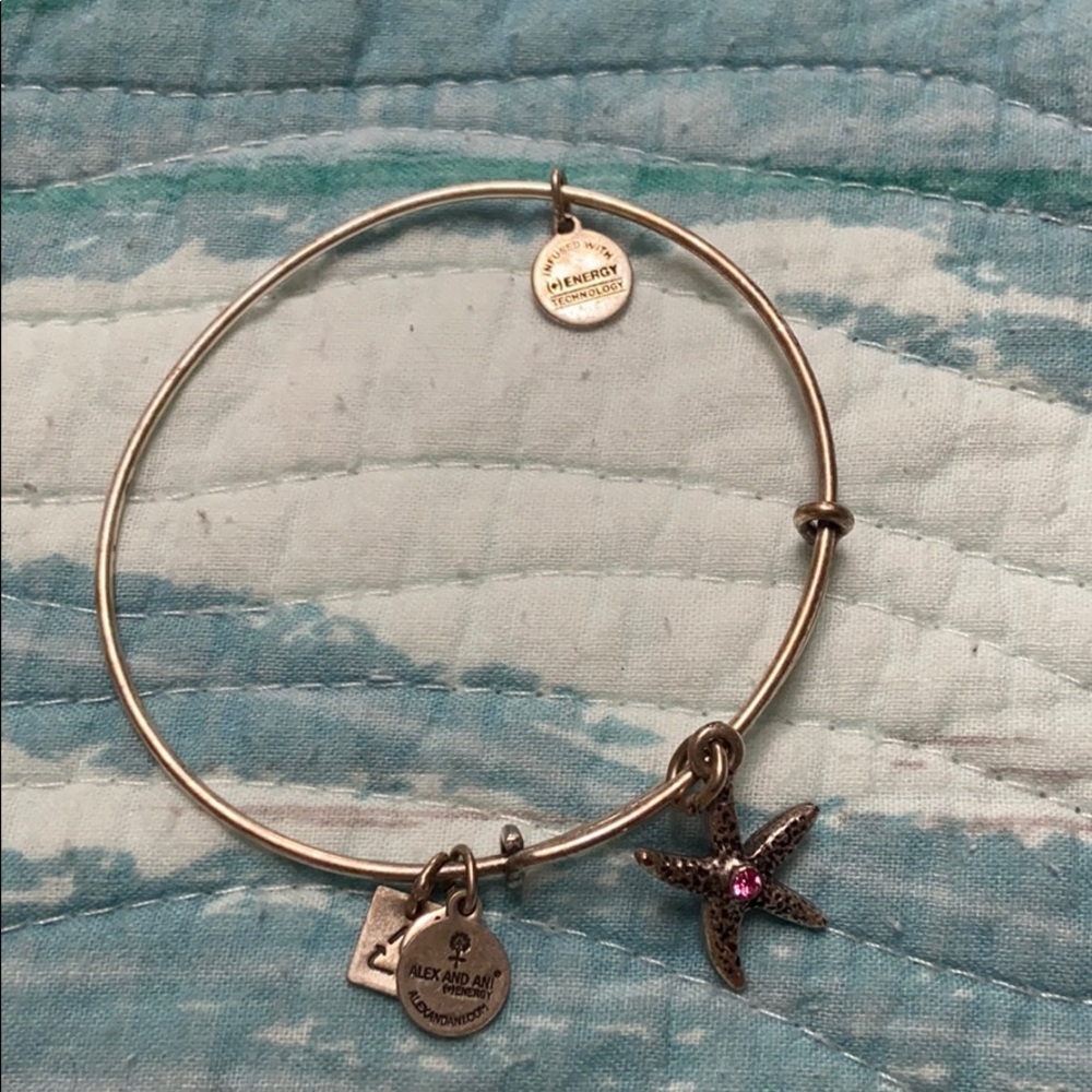 Alex and ani silver starfish bracelet